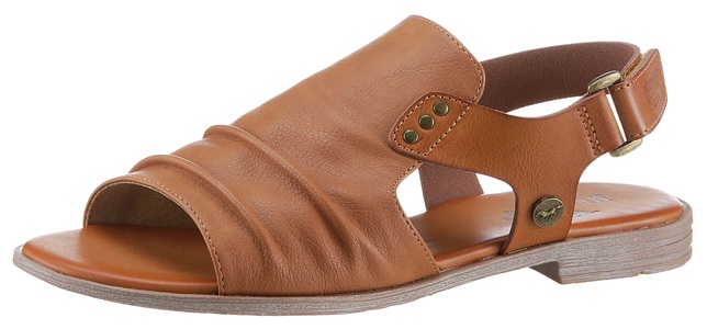 MUSTANG SHOES, Mustang Shoes Riemchensandale, mit Klettverschluss im Fersenbereich, Mustang Shoes Riemchensandale, Sommerschuh, Sandalette, Blockabsatz, mit Klettverschluss