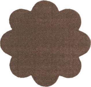Hanse Home, Fussmatte, Blume, Hanse Home, »Deko Soft«, waschbar, getuftet, HANSE Home Fussmatte »Deko Soft, Türmatte«, blumenförmig, 7 mm Höhe, waschbar, Unifarben Design, Rutschfest,Robust, Pflegeleicht, Saugfähig