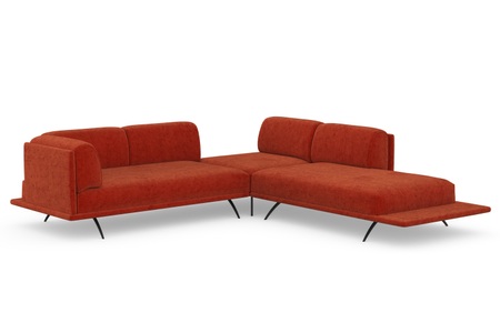 machalke®, machalke® Ecksofa »benito«, mit bezogenem Sockel, machalke® Ecksofa »benito, L-Form«, mit bezogenem Sockel