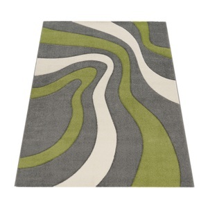 PACO HOME, Teppich, »Diamond 760«, Paco Home, rechteckig, Höhe 18 mm, Paco Home Teppich »Diamond 760«, rechteckig, 18 mm Höhe, Kurzflor, 3D-Design, modernes Wellen Muster