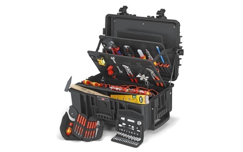 Knipex, Knipex Robust 45 Elektro 00 21 37 Elektriker Werkzeugkoffer bestückt 63teilig, Knipex Werkzeugset »Robust45 Elektro« 63 Stk. tlg.