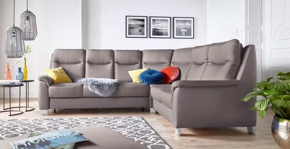 SIT&MORE, sit&more Ecksofa, sit&more Ecksofa »Boccaccio L-Form«, mit Federkern und Kopfteilverstellung, wahlweise mit Bettfunktion