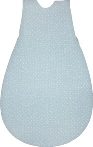 Alvi, Alvi® Schlafsack BABY-MÄXCHEN® - NEW DOTS in hellblau in Gr. 68/74, Alvi® Babyschlafsack »Baby-Mäxchen Aussensack New Dots«, (1 tlg.)