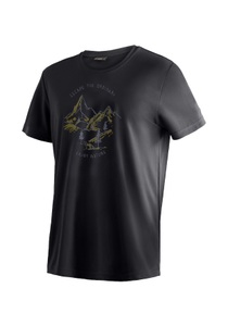 Maier Sports T-Shirt »Dieter Print«, Herren Funktionsshirt, Freizeitshirt mit Aufdruck, Regular Fit