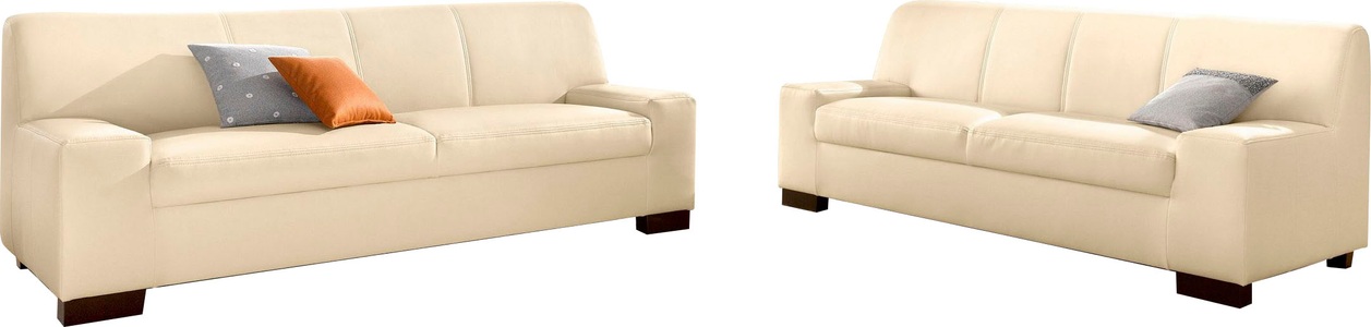 DOMO collection, DOMO collection Sitzgruppe (Set, 2-tlg), DOMO collection Polstergarnitur »Norma Top«, (Set), bestehend aus einem 2-Sitzer und einem 3-Sitzer