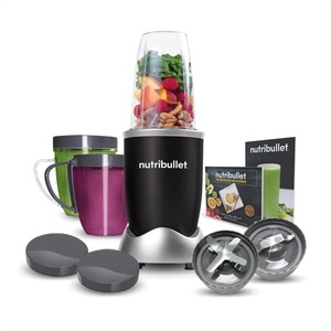 Nutribullet, NUTRIBULLET Extraktor 600w 12 PCS - Standmixer (Schwarz), nutribullet Elektrisches Rührwerk »Nutribullet Nährstoffextraktor 600W, schwarz, 12-teilig«