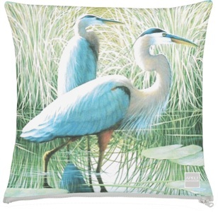 APELT, APELT Dekokissen »3983«, (1 St.), APELT - Zierkissen OUTDOOR-NATURE - aqua/grün - Polyacryl - 48/48 cm