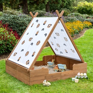 MUDDY BUDDY®, MUDDY BUDDY® Sandkasten »Safari Seeker«, MUDDY BUDDY® Sandkasten »Safari Seeker«, mit Zelt, kakaobraun; FSC® - schützt Wald - weltweit