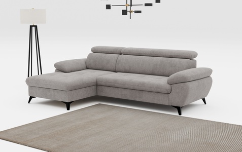 COTTA Ecksofa »Hudson L-Form«, mit Kopfteilverstellung, wahlweise mit Bettfunktion & Bettkasten