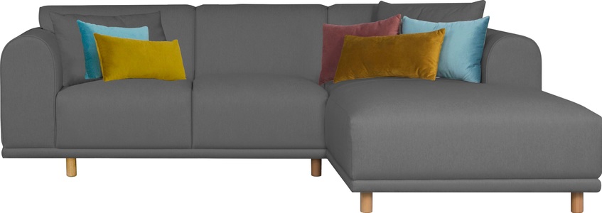 ANDAS, andas Ecksofa »Maroon«, in skandinavischem Design, mit losen Kissen, GOODproduct Ecksofa »Maroon L-Form« in skandinavischem Design, mit losen Kissen