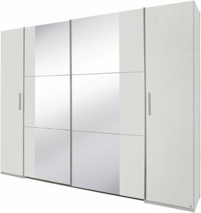 rauch BLUE, rauch BLUE Schwebetürenschrank »Kronach«, mit Spiegel, rauch Schwebetürenschrank »Kleiderschrank Drehtürenschrank Schrank Garderobe KRONACH TOPSELLER«, mit Dreh- und Schwebetüren und Spiegel, viele Böden MADE IN GERMANY