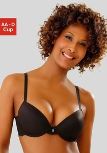 Lascana, LASCANA Push-up-BH, LASCANA Push-up-BH, mit Bügel und Spitzenrücken, Dessous