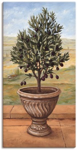 Artland, Artland Wandbild »Olivenbaum«, Artland Leinwandbild »Olivenbaum« Pflanzen 1 Stk. tlg. auf Holzrahmen gespannt