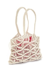Lascana, LASCANA Shopper, Handtasche in Makramee Optik, LASCANA Shopper, in Häkel Optik, Strandtasche, Schultertasche