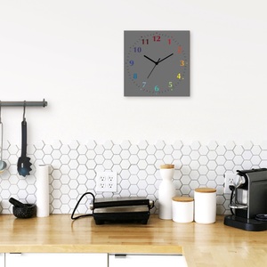 Artland, Artland Wanduhr »Uni Trendfarben«, Artland Wanduhr »Uni Trendfarben«, wahlweise mit Quarz- oder Funkuhrwerk, lautlos ohne Tickgeräusche