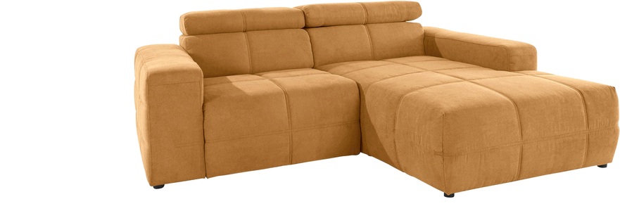 DOMO collection Ecksofa »Brandon«, Mit Kopfteilverstellung