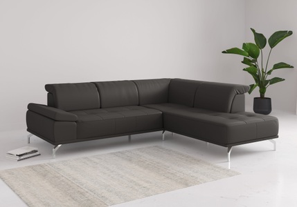 Places of Style Ecksofa »Caluna«, Inkl.Sitztiefenverstellung, wahlweise mit Kopf- und Armteilverstellung