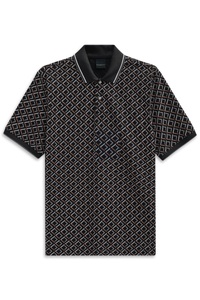 bugatti Poloshirt »Modern Fit«, mit Rauten-Muster
