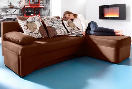 INOSIGN, INOSIGN Ecksofa, mit Bettfunktion, 