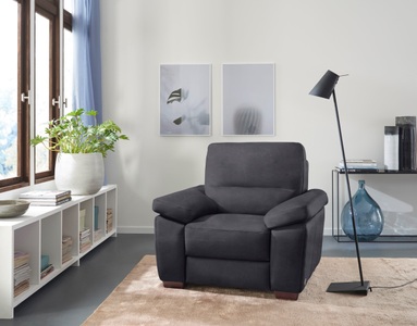 CALIA ITALIA, CALIA ITALIA Sessel »Gaia«, mit Luxus-Microfaser Ginevra Hydro Care, CALIA ITALIA Sessel »Gaia, in edlem Design und mit erstklassigem Sitzkomfort«, aus pflegeleichtem Luxus-Microfaser Ginevra Hydro Care