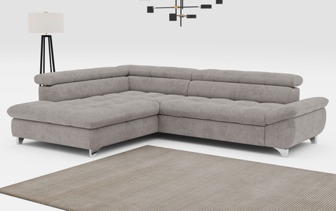 COTTA Ecksofa »Gemini L-Form«, mit Kopfteilverstellung, wahlweise mit Bettfunktion