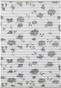 Gardinia, GARDINIA Plissee »Plissee Concept zum Klemmen Flowers and Plants Blüte«, blickdicht, ohne Bohren, verspannt, Gardinia Plissée Flowers & Plants Blüte 70 x 130 cm, Weiss