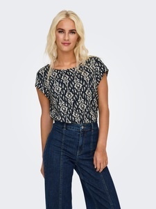 ONLY Shirtbluse »ONLVIC S/S AOP TOP NOOS PTM«, mit Allover Druck