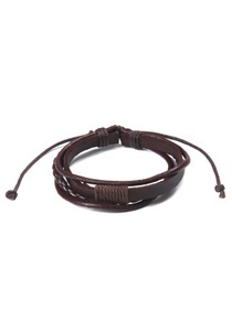 J.Jayz, J.Jayz Lederarmband »lässiger Stil, mehrreihig in teilweise geflochtenem Design«, Firetti Lederarmband »lässiger Stil, mehrreihig in teilweise geflochtenem Design«