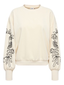 ONLY Sweatshirt »ONLBROOKE L/S O-NECK DETAIL SWT NOOS«