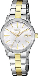 Citizen, Citizen Quarzuhr »EU6074-51D«, Citizen Quarzuhr, Armbanduhr, Damenuhr, Edelstahlarmband, Datum
