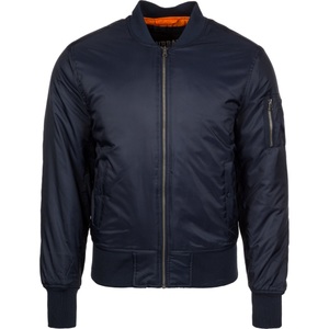 Urban Classics, Urban classics - SHINY BOMBER pilot Aviator jacket, URBAN CLASSICS - jacke urban classic basic, für Herren, Marine, Größe M