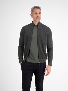 LERROS Strickfleecejacke, ohne Kapuze, mit Reissverchluss