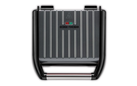 RUSSELL HOBBS, Russell Hobbs Steel Family - Kontaktgrill (Grau), George Foreman 25041-56 Steel Family Fitnesgrill Grau