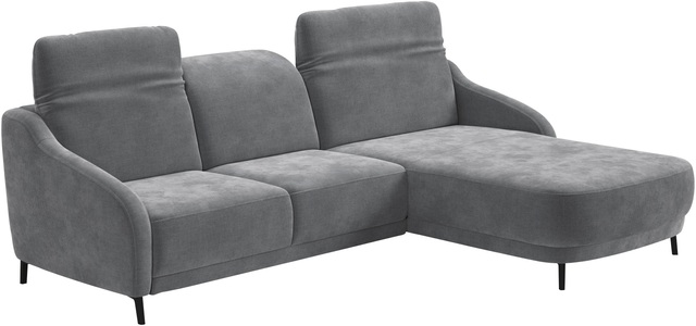 sit&more Ecksofa »Blues L-Form« wahlweise mit Klapptisch und USB