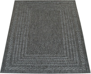 PACO HOME, Paco Home Teppich »Liege 390«, rechteckig, 4 mm Höhe, Flachgewebe, melierte Sisal Optik, mit Bordüre, In- und Outdoor geeignet, Wohnzimmer, Paco Home Teppich »Liege 390«, rechteckig, 4 mm Höhe, Flachgewebe, melierte Sisal Optik, mit Bordüre, Outdoor geeignet