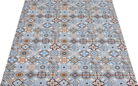 andiamo, Andiamo Vinylteppich »Marrakesch«, rechteckig, 5 mm Höhe, abwischbar, rutschhemmend, Fliesen Design, Ornamente, Andiamo Vinylteppich »Marrakesch«, rechteckig, 5 mm Höhe, abwischbar, rutschhemmend, Fliesen oder Beton Design, auch als Läufer