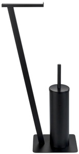 Wenko - Stand WC-Garnitur Lirio Schwarz matt