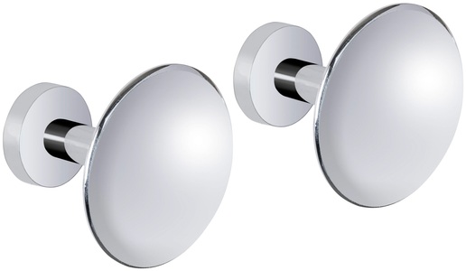 Wenko, WENKO Wandhaken »Design Wandhaken Chrom«, 2er-Set, 