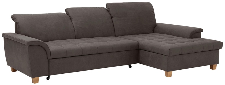 HOME AFFAIRE, Home affaire Ecksofa »Lyla«, mit Recamiere, wahlweise mit Rückenfunktion und zusätzlich mit Bett + Bettkasten, Home affaire Ecksofa »Lyla fester Sitzkomfort, bequeme Armlehnen, Breite 279cm, L-Form« mit Recamiere, wahlweise mit Rückenfunktion und zusätzlich mit Bett