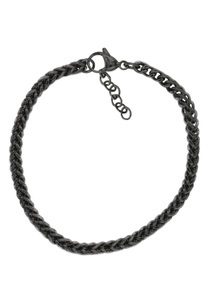FIRETTI, Firetti Edelstahlarmband »Doppelpanzerkettengliederung, 5 mm breit«, Made in Germany, Firetti Edelstahlarmband »Schmuck Geschenk Doppelpanzerkettengliederung, 5 mm breit«, Made in Germany