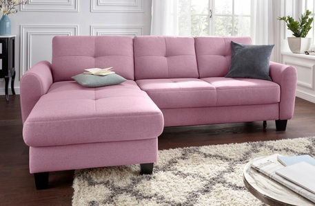 SIT&MORE, sit&more Ecksofa, sit&more Ecksofa »Varese L-Form«, mit Federkern, wahlweise mit Bettfunktion und Stauraum
