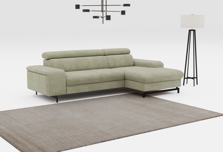 COTTA Ecksofa »Emma L-Form«, mit Kopfteilverstellung, wahlweise mit Bettfunktion & Bettkasten