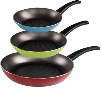 undefined, VERY TITAN® Pfannenset 3-teilig, VERY TITAN Pfannen-Set »Very Titan«, Aluminium, (Set, 3 tlg., je 1 Pfanne Ø 20/24/28 cm, H: 4,4/4,6/5,1 cm, - 0,9/1,3/2,2 l), Induktion
