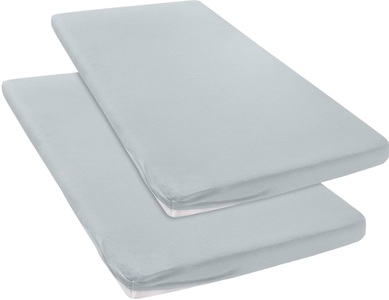 MY HOME, Spannbettlaken »Jersey«, my home, my home Spannbettlaken »Litschi«, (2 St.), für Topper auf Boxspringbetten geeignet, 100% Baumwolle, Topper Spannbettlaken aus Jersey mit Gummizug, Made in Green zertifiziert