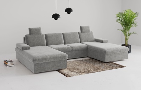 sit&more Wohnlandschaft »Moreno«, mit Armteilverstellung,wahlweise mit Bettfunktion