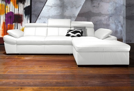 exxpo - sofa fashion Ecksofa, inklusive Kopfteil- und Armteilverstellung, wahlweise mit Bettfunktion