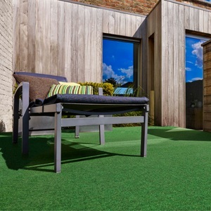 andiamo, ANDIAMO Kunstrasen »Field«, 100% Nadelfilz, Festmass, Andiamo Kunstrasen »Field«, rechteckig, 4 mm Höhe, Rasenteppich aus Nadelfilz, mit Noppen, für Balkon & Terrasse