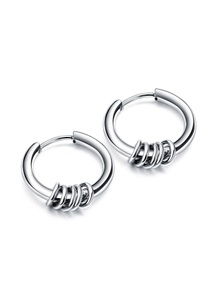 FIRETTI, Firetti Paar Creolen »Circles«, mit abnehmbaren Einhängern, Firetti Paar Creolen »Schmuck Geschenk Circles«, Einhänger abnehmbar