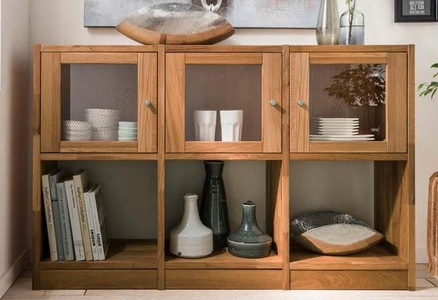 PREMIUM COLLECTION BY HOME AFFAIRE, Premium collection by Home affaire Sideboard »Ecko«, aus massiver Wildeiche, Breite 136 cm, Home affaire Sideboard »Ecko«, aus massiver Wildeiche, Breite 136 cm