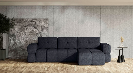 ANDAS, andas Ecksofa »EJSTRUP moderne, aufwändige Steppung, auch in Bouclé L-Form«, verwandelbar in Schlafsofa, incl. Bettfunktion, B/T/H: 362/186/92 cm, andas Ecksofa »EJSTRUP«, verwandelbar in Schlafsofa, incl. Bettfunktion, B/T/H: 362/186/92 cm